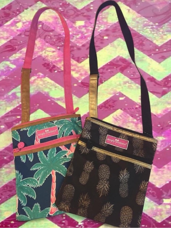 Simply Southern Handbags - two simply southern crossbody bags with summer designs